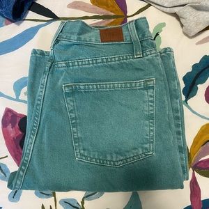 Turquoise BDG high and wide Jean